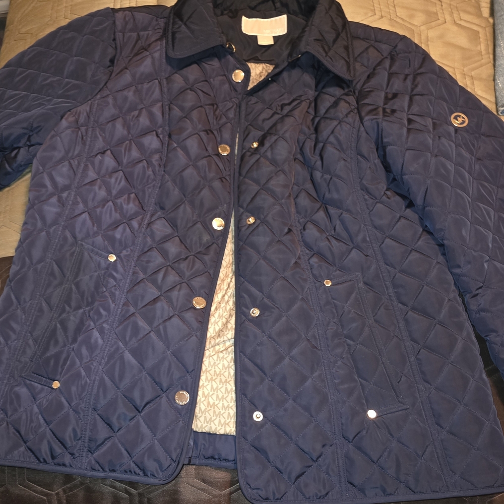 Michael Kors Women's Quilted Navy Jacket